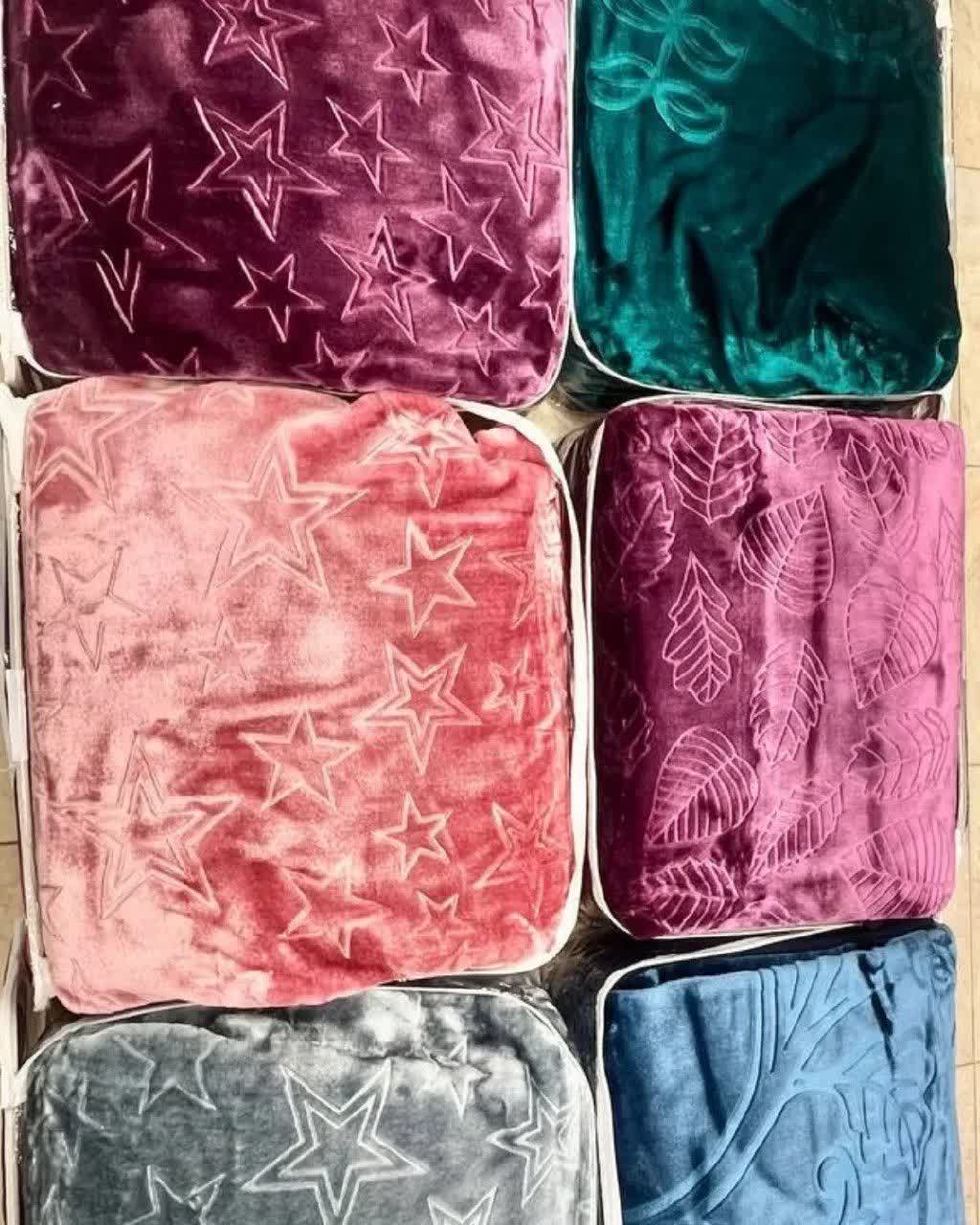 تصویر 1 از قیمت خرید پتو الماس گلدار و الوان + فروش ویژه